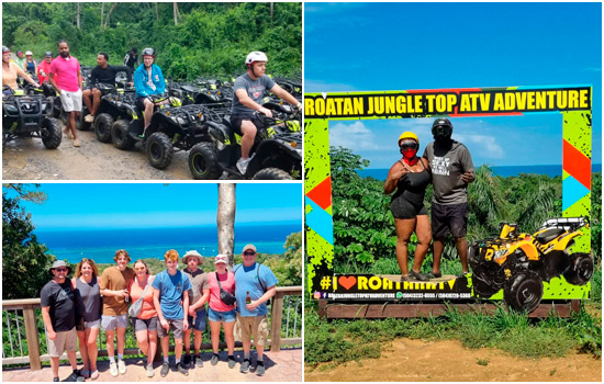 Roatan Jungle Atv With Extreme Zipline Adventure Plus City Tour